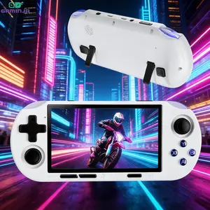 GAMINJA 4.5 Inch Classic Composite Game Console, Dual 360° Joysticks, 14+ Emulators, 12000+ Games, Portable for Home, Travel, Holiday Gifts