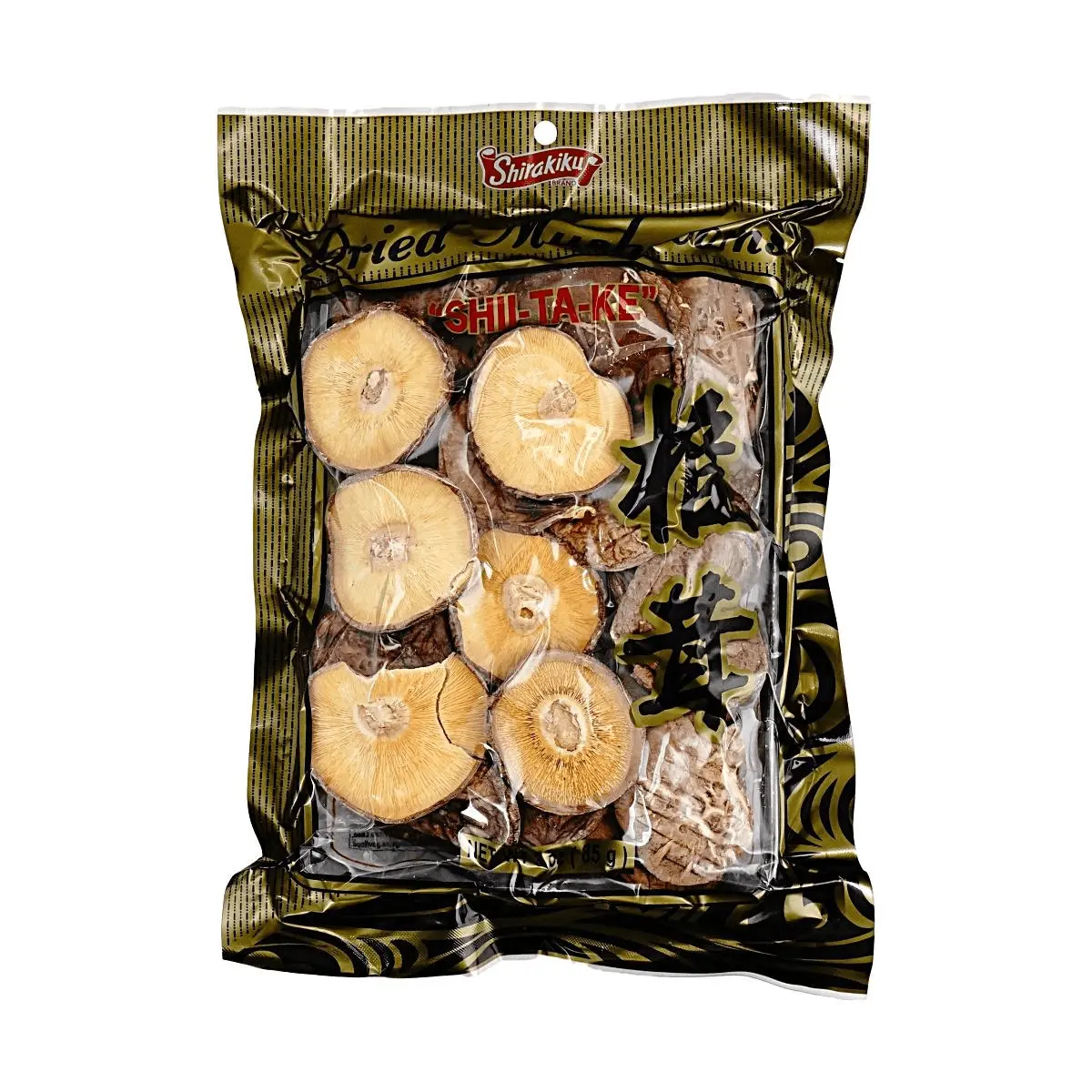 SHIRAKIKU Whole Shiitake Mushrooms 85g - Authentic Japanese Dried Shiitake for Umami Rich Soups, Stews & Culinary Delights