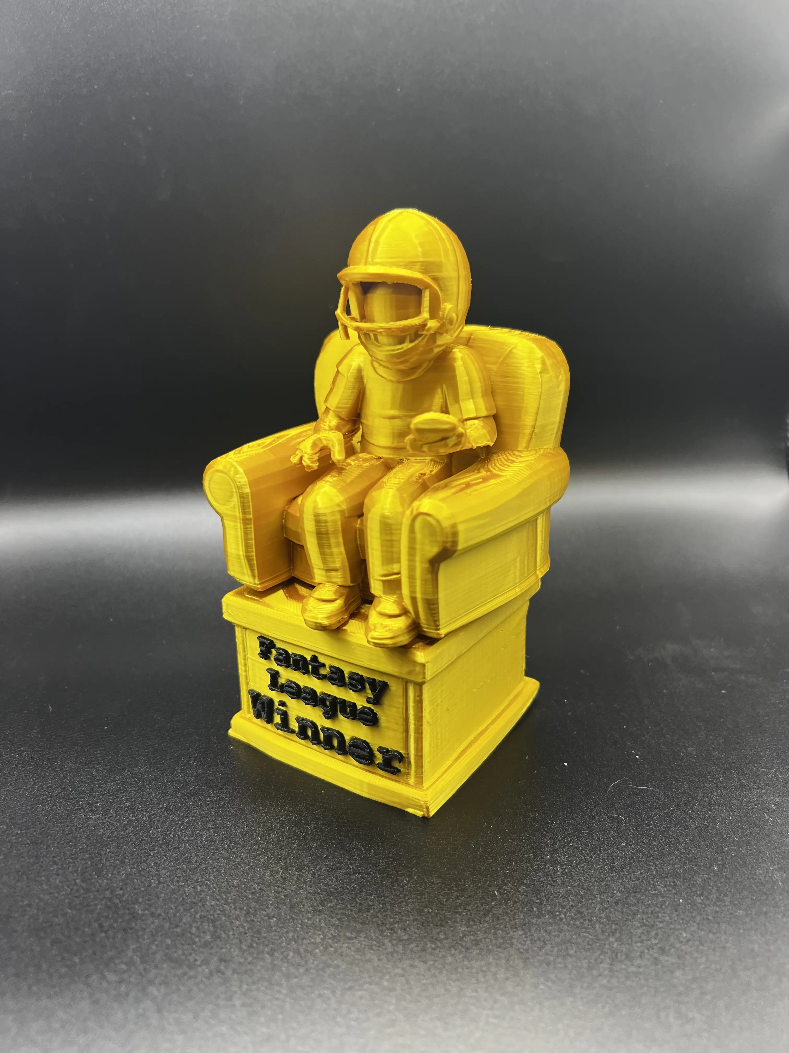 Lounging Winner Golden Trophy
