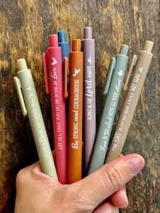Scripture Pens - Bible Pens - Smooth Writing Pens - Jesus Pens - Scripture Bible Pens - Christian Gift