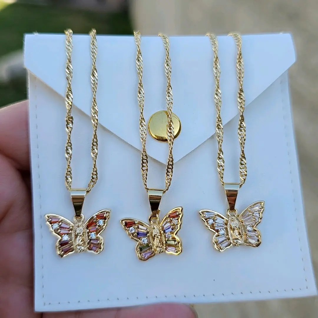 butterfly virgencita necklace pendant butterfly virgencita necklace pendant