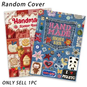 Vintage Cute Embroidered Sticker Set, Decorative Stickers, 680 Pieces, Perfect for Adult Use, Ideal for Sticker Records and Scrapbooking, Handmade, Random Covers, Vintage Versatile