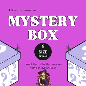 Witchy Mystery Box, Mystery box, Crystal set, Rocks and Minerals, Witchy gift box, Crystals, Stickers, Candles