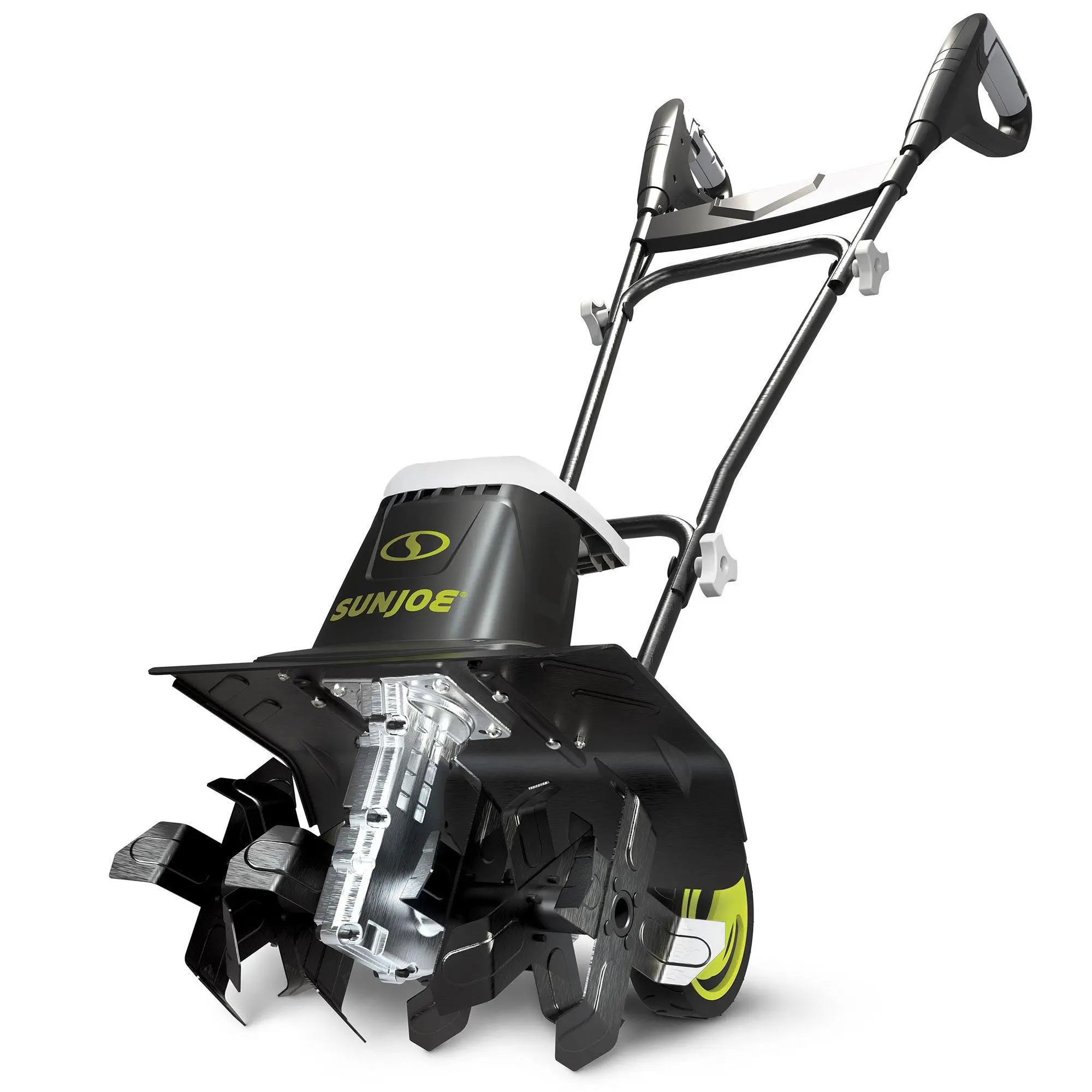 Sun Joe Electric Garden Tiller Cultivator, Steel Tines, 13.5 Amp, 16", TJ604E