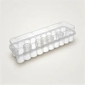 24-Vial Plastic Storage Container for 2ml & 3ml Vials – Clear Organizer Case with Lid