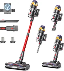 Cordless Vacuum Cleaner, Upgraded 55KPA 650W 70Mins Stick Vacuum with Hurricane Mode, Self-Standing, Touch Screen, 1.8L Dust Cup, Anti-tangle Wireless Vacumm, Vacuum Cleaners for Home/Pet Hair/Carpets
