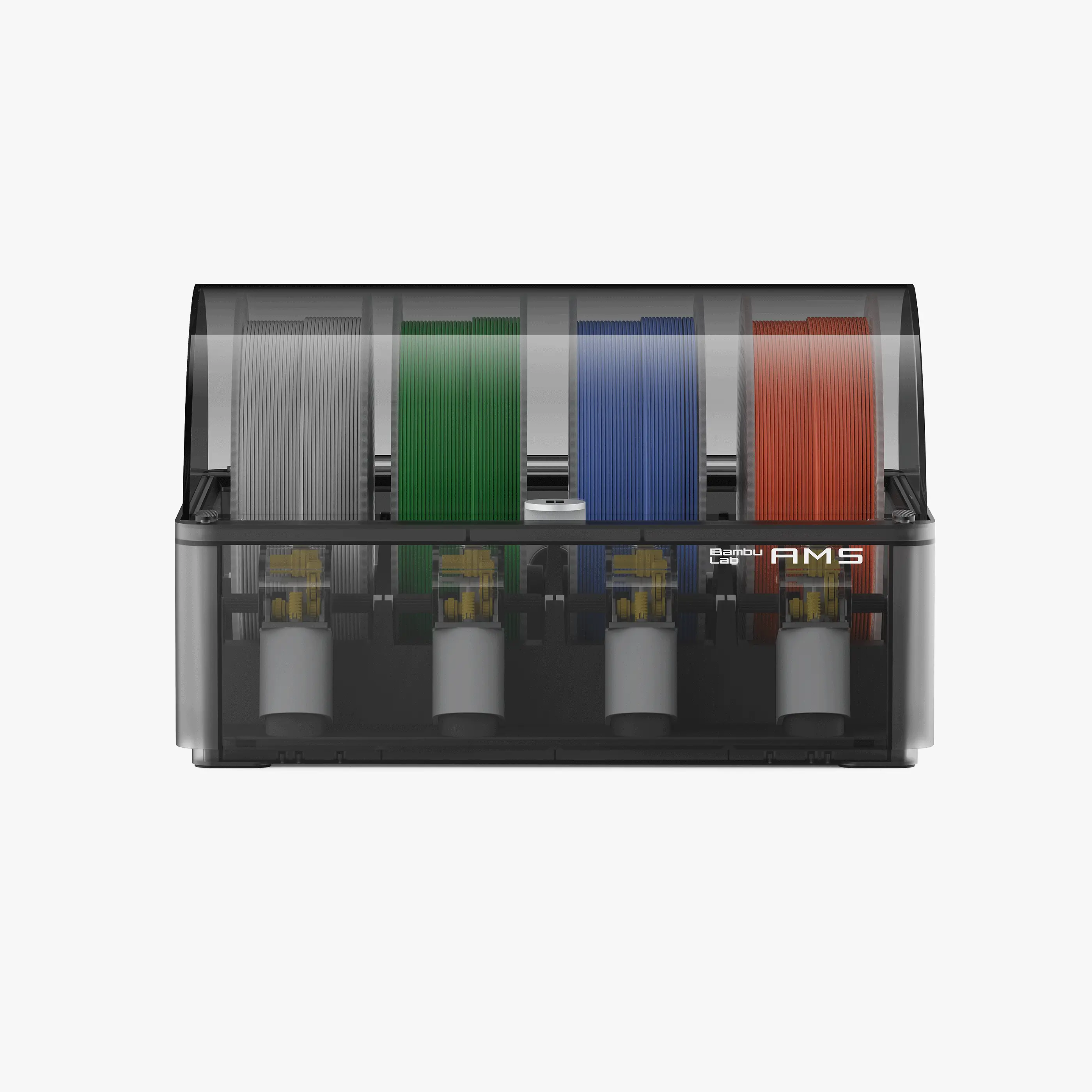 Bambu Lab AMS - Automatic Material System, Support Up to 16 Colors/Multi Materials, Filament Auto-loading, Worry-free Printing & Intelligent Filament Detection Compatible with Bambu Lab P1P, P1S, P1SC, X1C, X1CC, 3D Printer