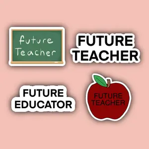 Future Teacher Sticker Pack - Waterproof Stickers - College Student - Education Major - Gift