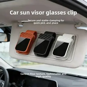 New Car Glasses Clip Car Sunshade Storage Multi functional Car Sunglasses Bracket Storage Clip Glasses Holder Car Multifunctional Car Organizer