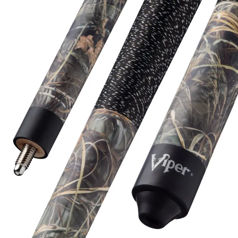 Viper Realtree Max 4 Camouflage Billiard Pool Cue Stick - Durable Maple Wood, Euro Taper, Abs Joints, Brass Pins, Indoor Billiards Accessories