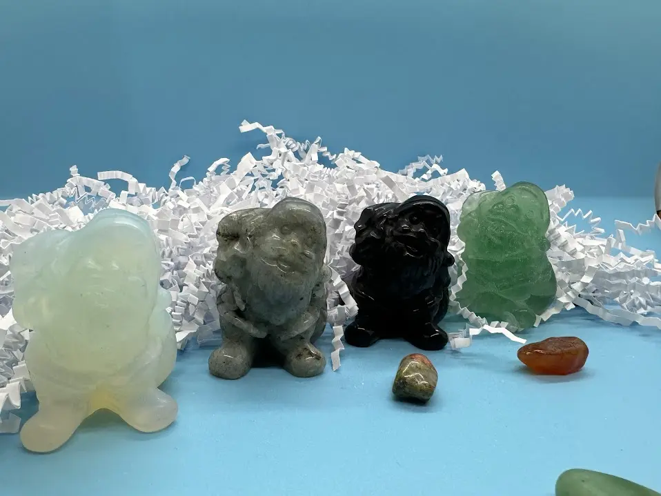 Crystal Santa Claus Figurines