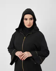 4PCS Women’s Muslim Abaya Set with Pants and Undershirt - Islamic Dresses for Umrah, Hajj, Ramadan, and Dubai Jilbab Style/ One Size (Large- 2XLarge) Maxi