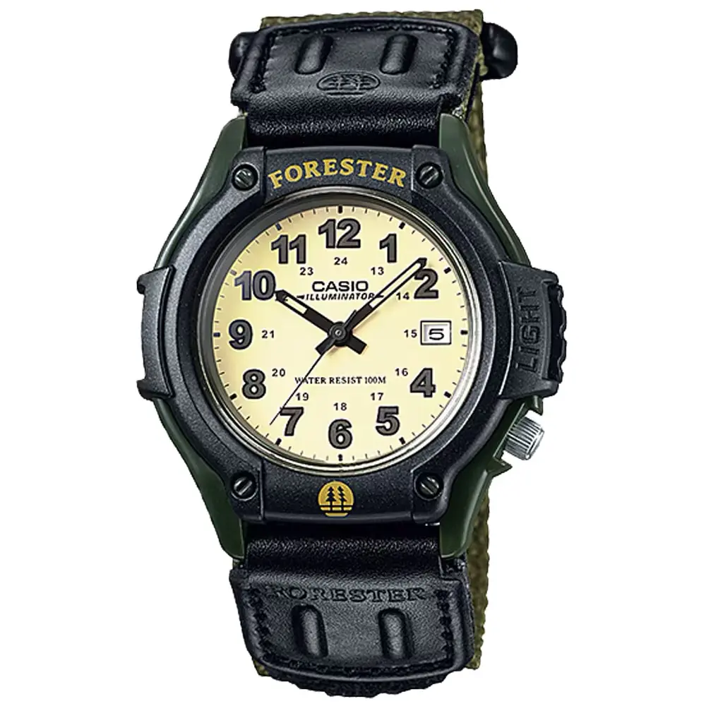 Casio Men's Field Watch with Green Nylon Band - FT-500WC-3BV