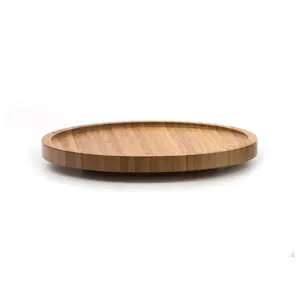 Bamboo Kitchen Organizing Tool Crock, Rotating Turntable