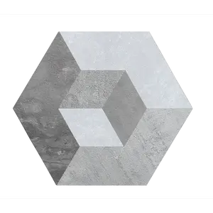 Illusion Peel and Stick Backsplashes Hexagon Tiles, Moon Cloud