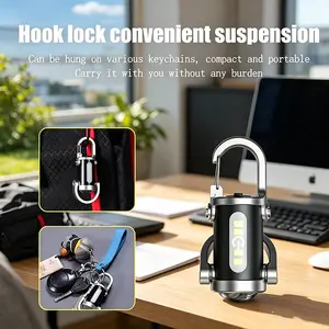 Multifunctional Small Keyring Flashlight, Rechargeable Waterproof LED Pocket Torch with Clip Design, 3 Lighting Settings High/Low/Flash, Durable Emergency Light for Backpack, Outdoor Adventure, Home Emergency, Camping & Night Inspection Use