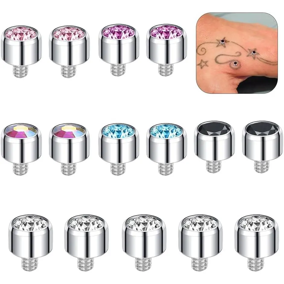 15Pcs-Mixed color cylinder Tops-3mm