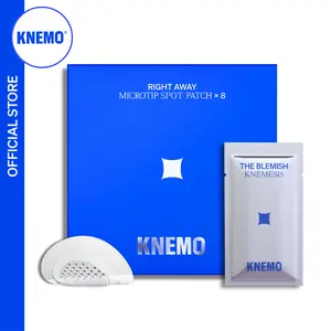 [KNEMO Official] RIGHT AWAY Microtip Hydrocolloid Acne Pimple Spot Patch - For Early Stage Zits & Deep Blemishes, 8 Patches, Soothing, Calming, Tea Tree, Green Tea, Salicylic Acid, Repair