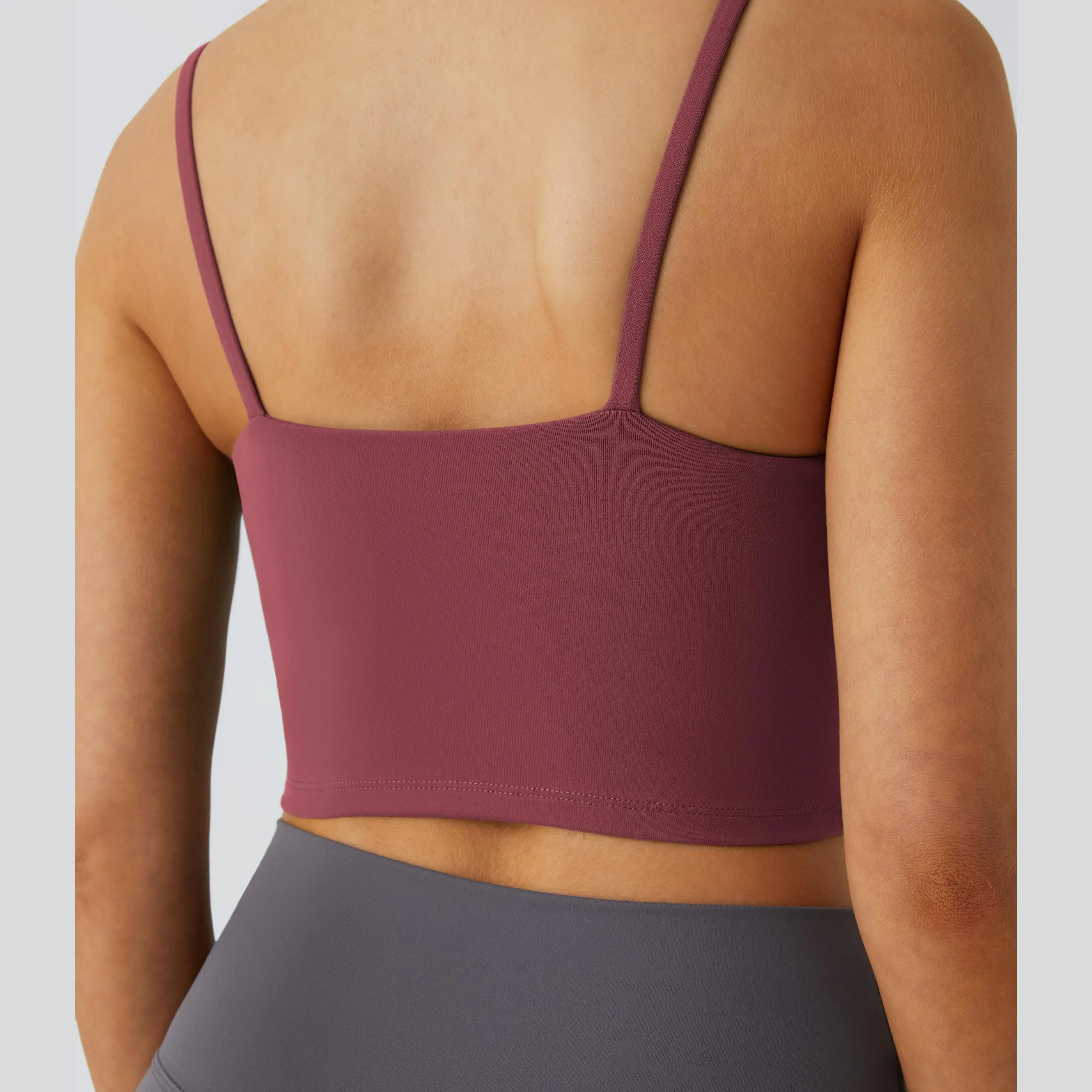 Basic Padded Workout Cropped Tank Top Basic Padded Workout Cropped Tank Top