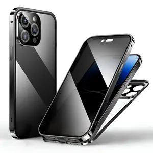 Stealth Case for iPhone, Privacy Case, anti peep, temperred glass