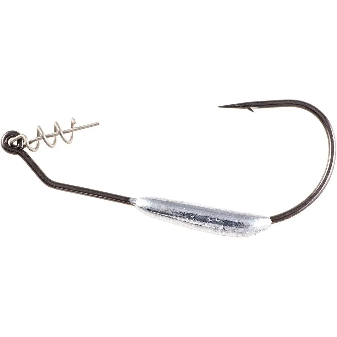 Twistlock Weighted Bass Hooks, Black Chrome Finish with Centering Pin Spring and Super Needle Point, Improves Hook Up Rate & Increases Casting Distance, Sizes 4/0-6/0, Bass Fishing Setup, 4/0 To 6/0, Keel Effect, Multipack, Swimming Senkos
