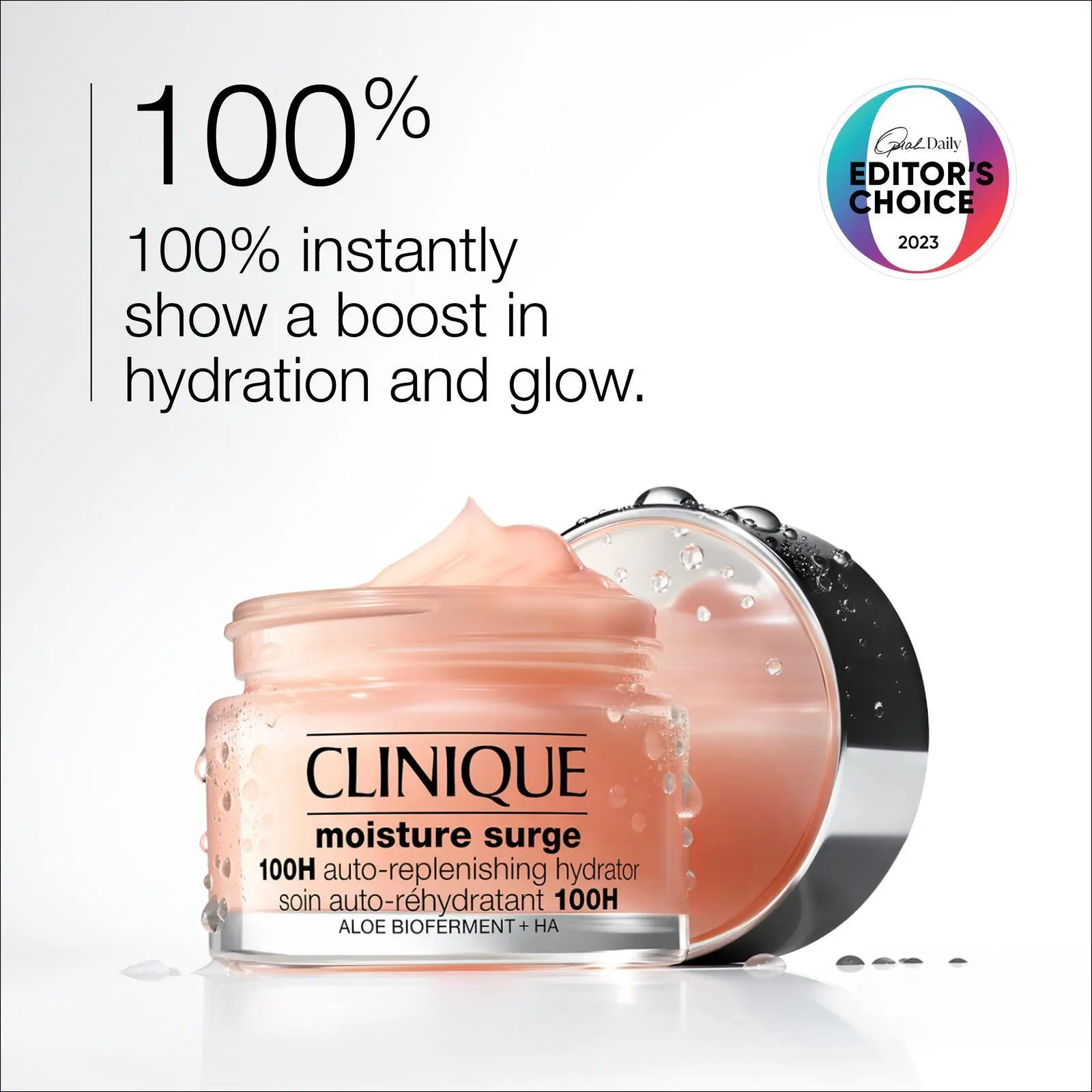 Clinique Moisture Surge 100H hydration and glow