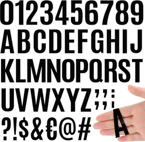 2142 count 42 Sheets Letter Stickers Mailbox Numbers and Letters Self Adhesive Vinyl  Alphabet Number Stickers for Mailbox Address,Craft,Water Bottles, Sign, Door, Home Decor (2 Inch,Black)