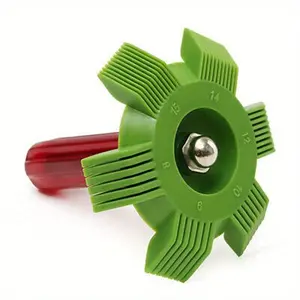 2PCS Air Conditioner Fin Repair Comb Cooler Condenser Compact Refrigeration Tool Radiator Fin Comb Rake Cleaner Tool For Auto Coolin