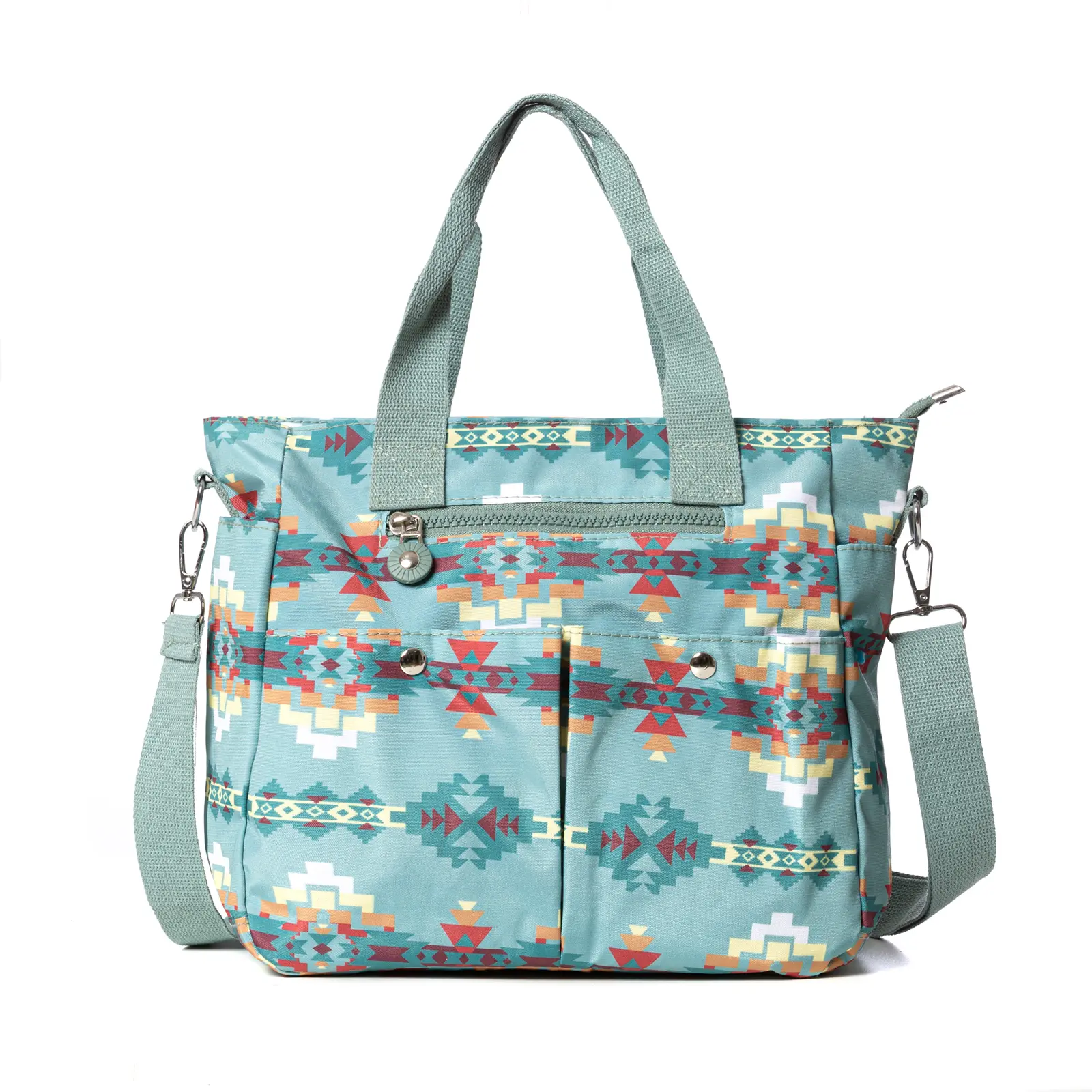 Nu Trendz Women's Aztec Tote Bag, Southwest Style Large Capacity Crossbody Purse with Adjustable Strap and Zipper Closure, Crossbody Bags, Purses Crossbody Bag