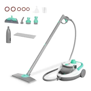 #SpringGlowUp HAUSHOF Steam Cleaner, 1500W Powerful Steam Cleaner for Home with 19 Accessories & 51Oz Water Tank, Chemical-Free Multipurpose Portable Steambot for Floor, Tile, Grout, Couch, Window & Car
