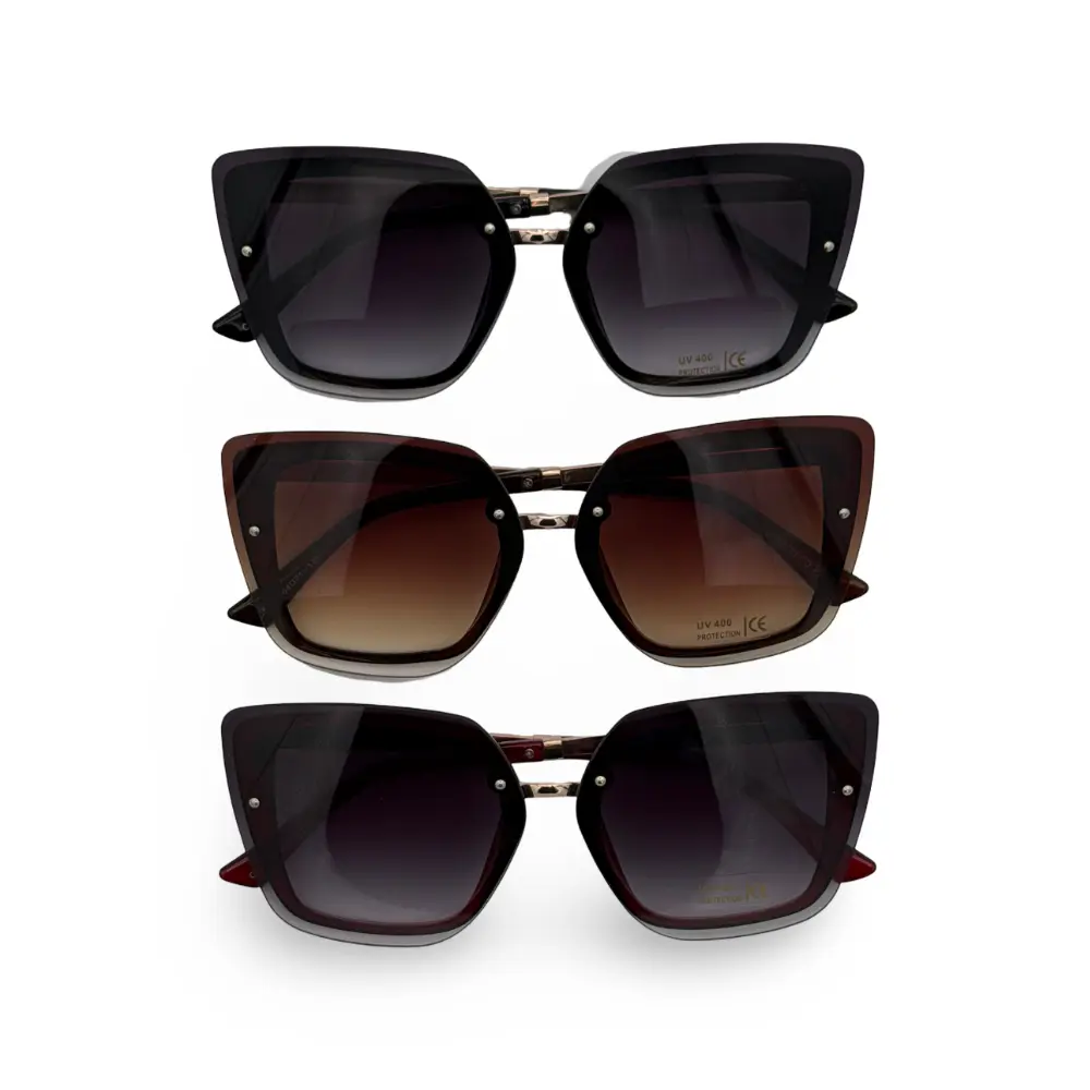 #51-C5257 CICI Sunglasses Premium Vintage Square Sunglasses for Women and Men