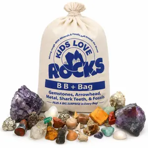 Big Bag+ Gemstone Mining bag with Natural Amethyst Crystal Cloth