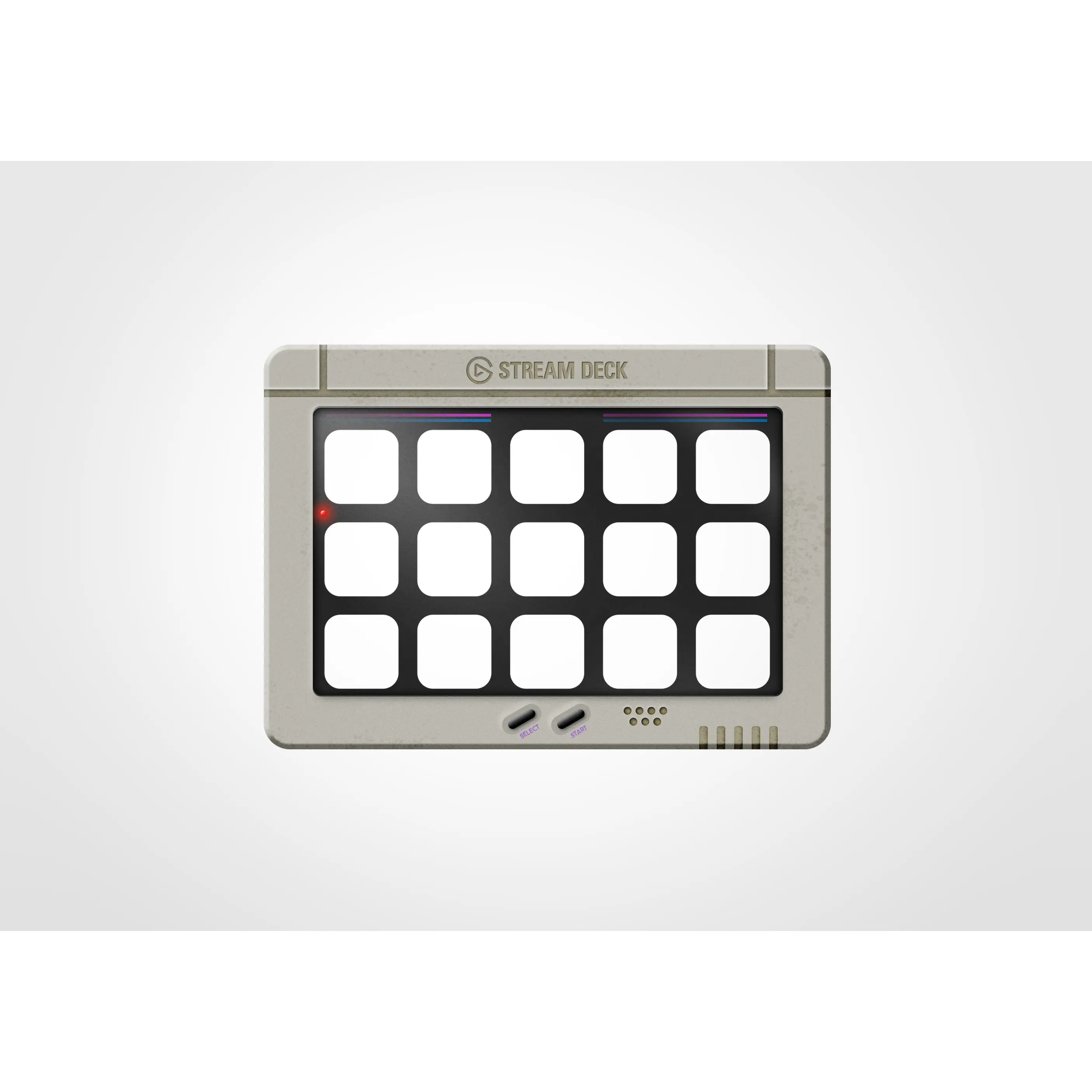 Elgato Retro Classic Faceplate, Official Fit Retro Look 15-Key Accessory Designed for 15-Key Stream Deck MK.2