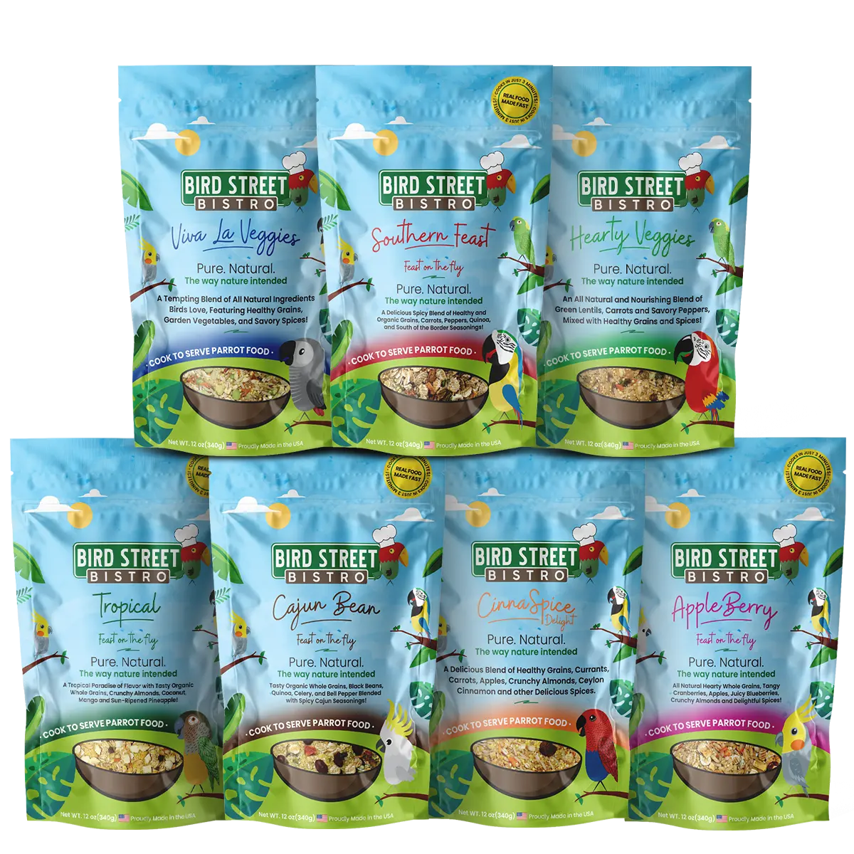 Parrot Food Variety Pack