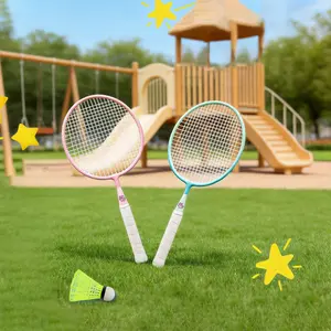 Badminton Racket Set Indoor Outdoor Tennis Training, Parent-Child Interactive Sports Equipment, Ideal for Family Fun
