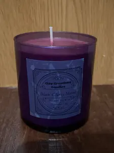 Black Cherry Merlot 8oz Soy Candle- Purple Jar