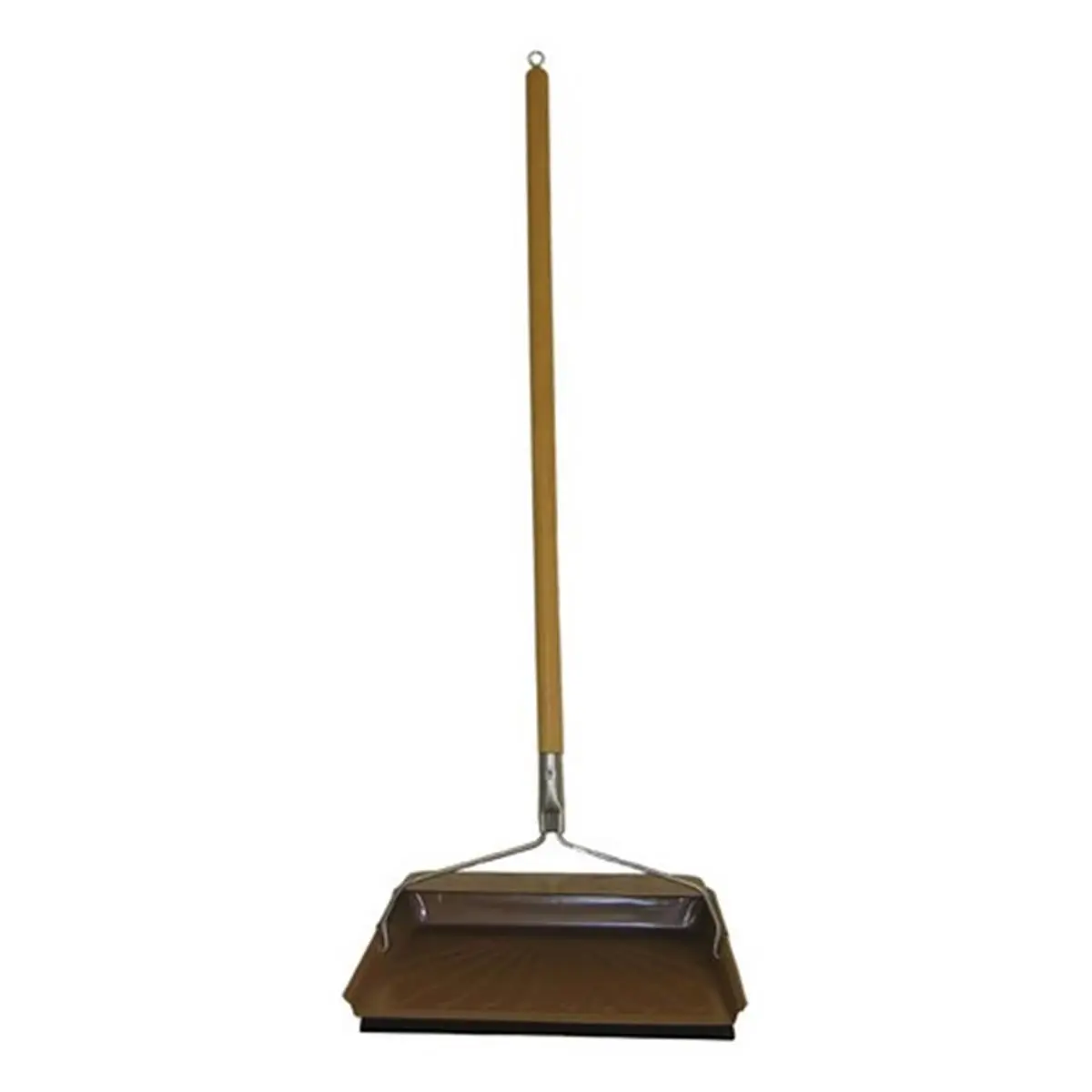 212 MAIN Fulton 240S-10 Wood Long Handle Dustpan with Handle, 11.5x7 in., Broom-Compatible Home Care Cleaning Supply