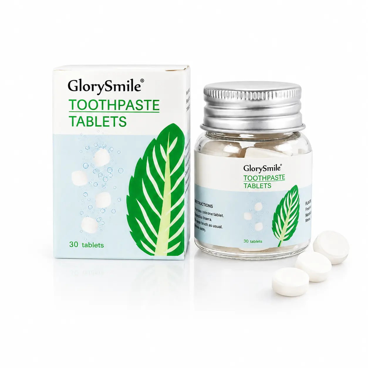 Solid Toothpaste Tablets for Teeth Whitening, Stain Removal & Fresh Breath, Chewable Mouthwash Granules for Convenient Daily Oral Care, Solid Form, Whitening Mouthwash