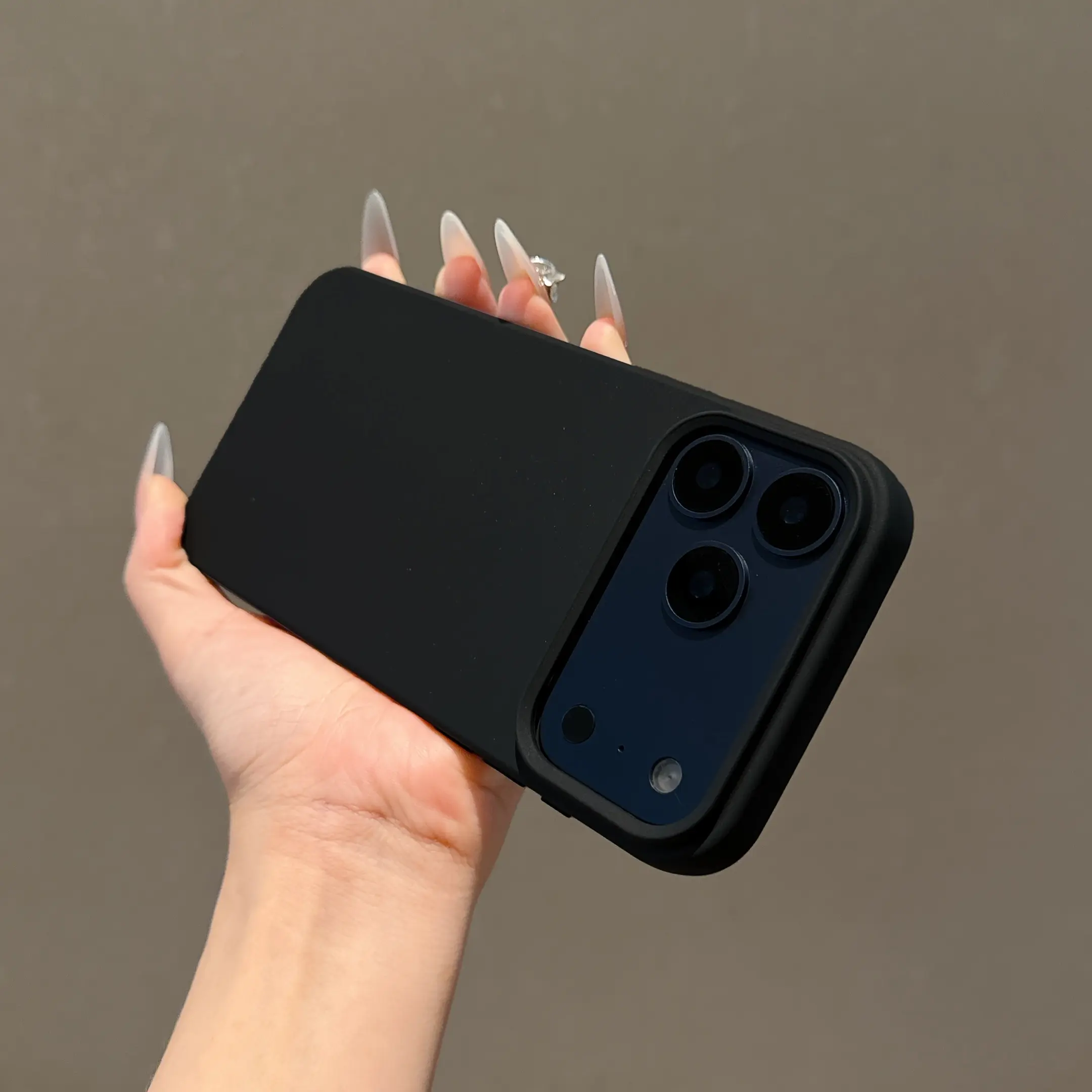 Liquid Large Hole Unique Simple Protective Phone Case Cover Protector, TPU Smartphone Cover, Shockproof Pure Color Feel, Fits iPhone 15/15 Plus/15 Pro/15 Pro Max/11-16 Promax