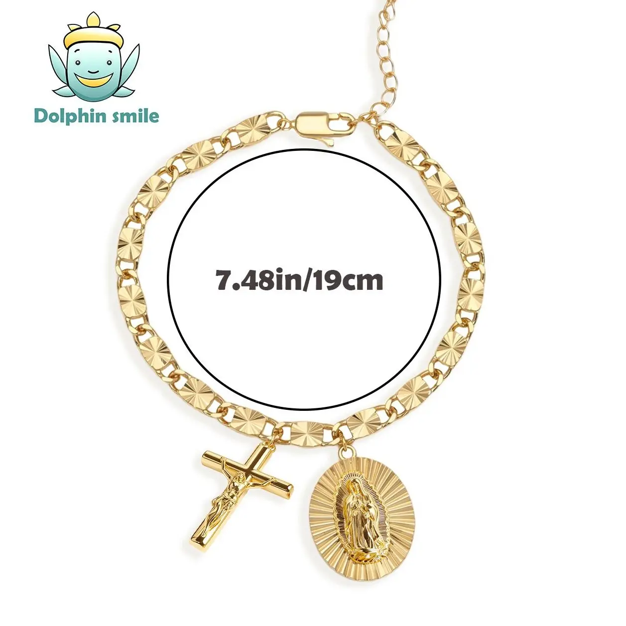 Virgen de Guadalupe Bracelet Virgen Mary Women Bracelet San Judas Tadeo Women Bracelet Cross Bracelet
