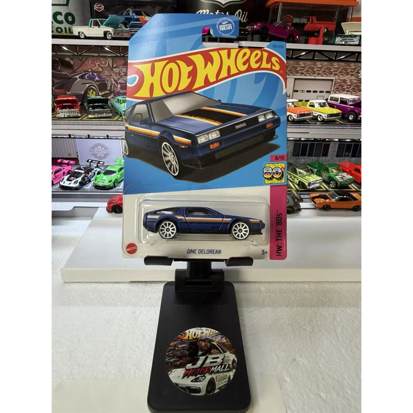 Hot Wheels 1985 DMC DeLorean Model Car - Collectible Toy Vehicle with Detailed Design and Classic Look