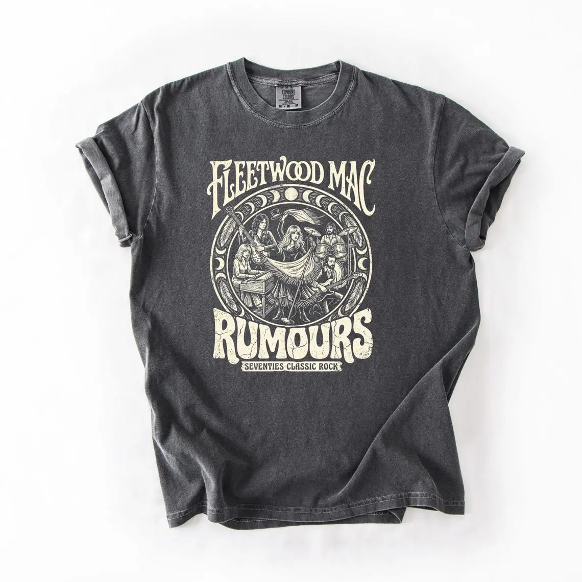 Fleetwood Mac Rumours Shirt, Vintage Rock Band Tee, Stevie Nicks Graphic Shirt, 70s Classic Rock T Shirt, Music Lover Gift