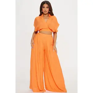 Mea Gauze Pant Set - Orange
