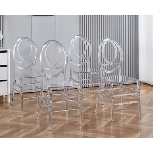 Wedding chair,dining chair,set of 4,plastic seat