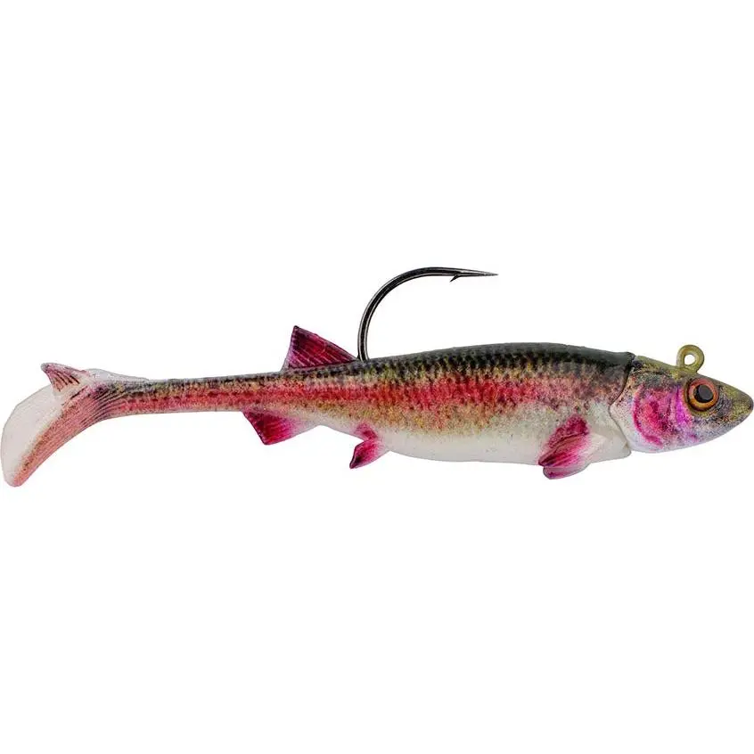 Berkley PowerBait Minnotator Pre-Rigged Swimbait - 3.5" Long, Custom Head and Body, Exceptional Precision, Golden Shiner, HD Blacknose Shiner Fishing Lure, Hd White Shiner, Vibrant And Natural