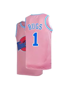 Basketball Jersey #1 Moive Space Jerseys Sport Jersey Bugs Shirts for Men Women 90s Hiphop Party Clothing Jersey Top