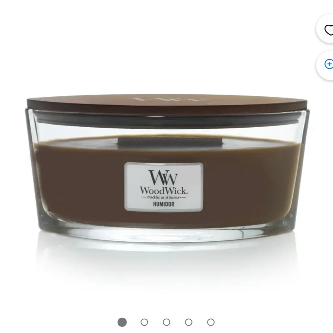 Elegant Large Elliptical WoodWick Candle - Natural Wood Wick Home Decor Candle with Pleasant Aroma for Room Scent Enhancement