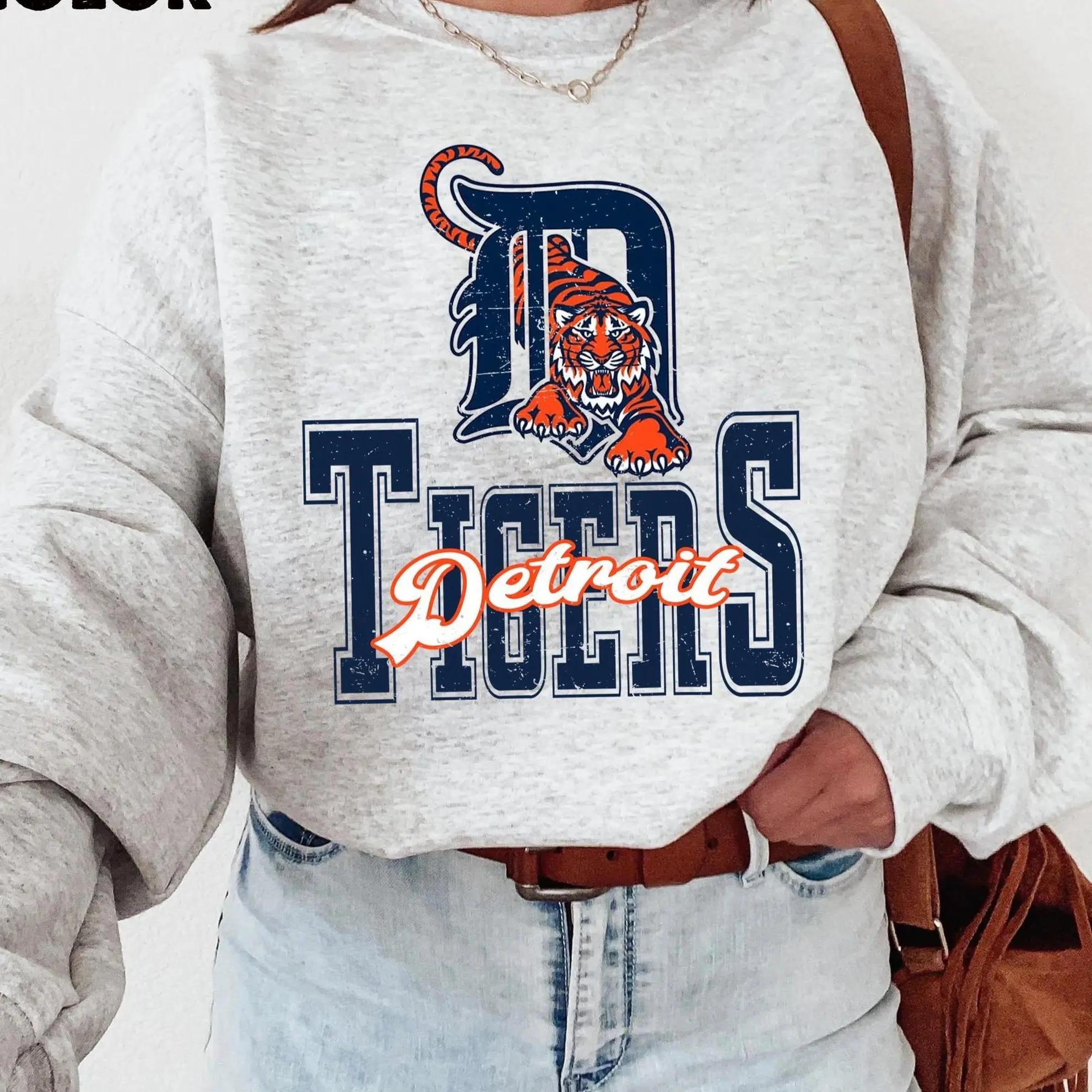 Detroit Baseball Retro Graphic Sweatshirt, Baseball City Sport Game Day Pullover Hoodie For Men & Women