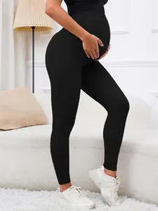 Women's Maternity Leggings over the Belly Pregnancy Active Wear Workout Yoga Tights Pants Prenatal Maternity Clothing