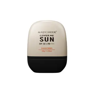 MAYCHEER Cover Me Sun Travel Size Sunscreen SPF 50 PA+++, Portable on-the-Go Sun Protection, Sweat-Resistant for Outdoor Activities, 1.23oz
